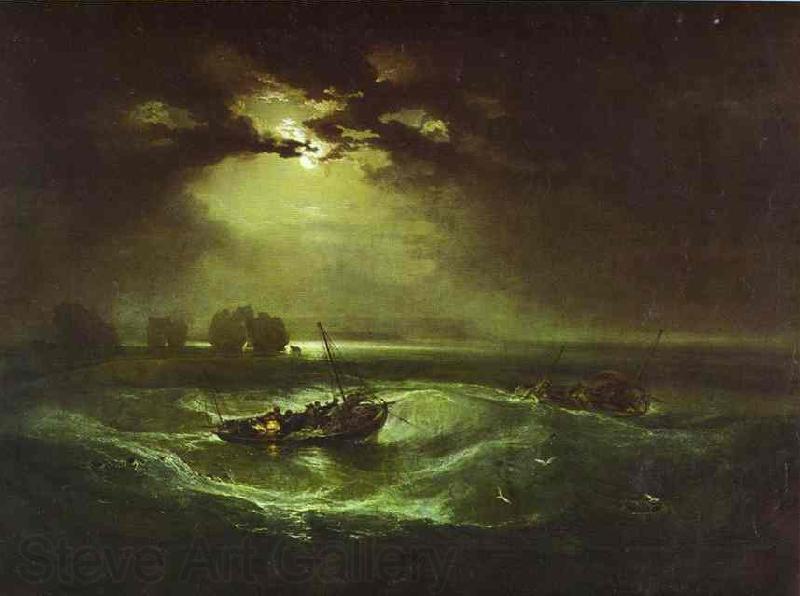 J.M.W. Turner Fishermen at Sea France oil painting art